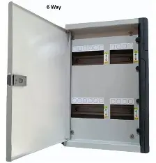 6 Way TPN Double Door MCB DB Box